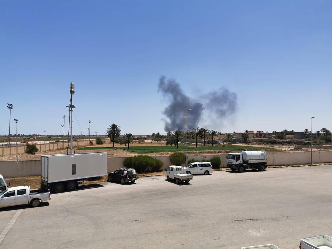 Air strikes targeting Misrata Air School.