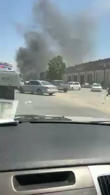 Benghazi video shows the moment of a car bomb in Al Hawari area in downtown