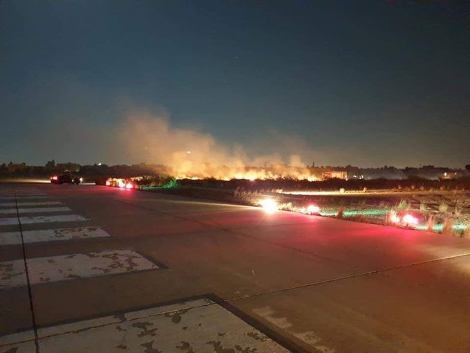 Libya- photos purportedly showing the overnight shelling (again) of Mitiga International Airport in Tripoli, by local militias (probably Bugra), as opposed to LNA airstrikes
