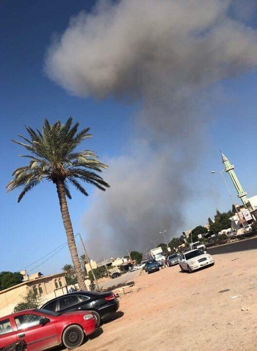 LNA Warplanes targeted the headquarters of GNA forces in Janzour area
