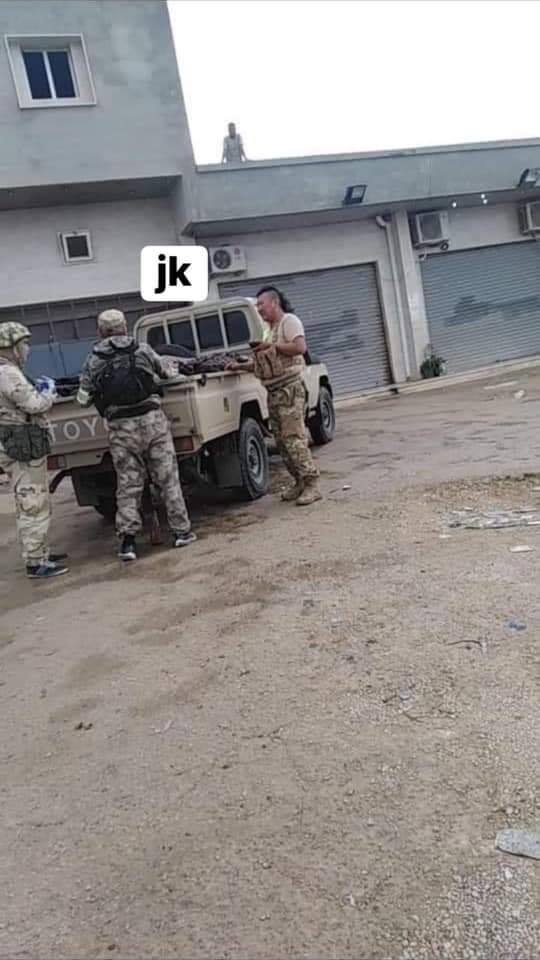 Images of Russian mercenaries that have been fighting alongside LNA