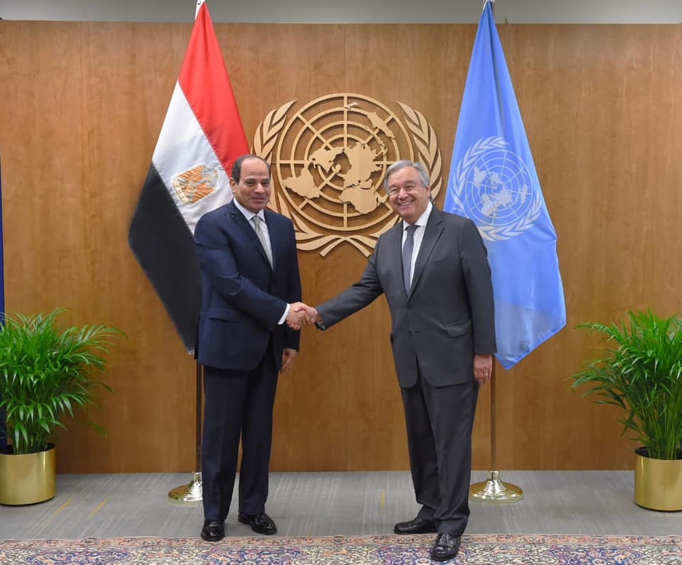 UN Secretary-General Guterres discusses developments in Libya with Egypt's Sisi