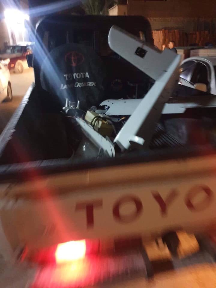 LNA photos of Turkish UAV shot down over Tarhunah
