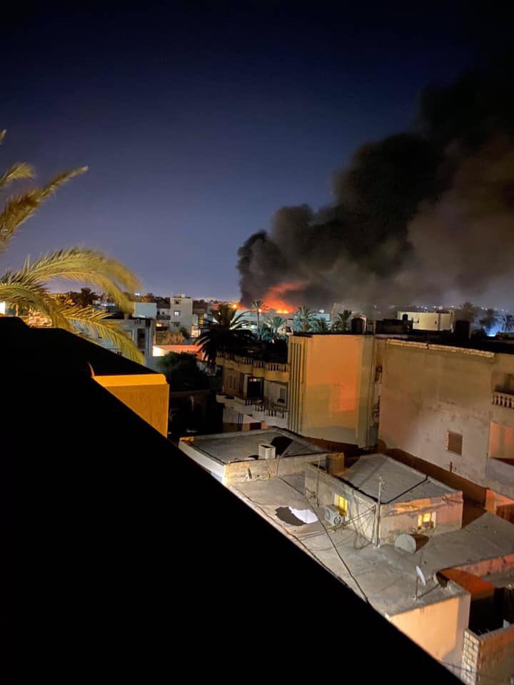 Several LNA airstrikes target Maetiga airport. Libya