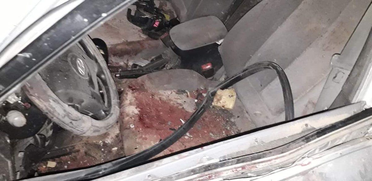 A car was targeted by shelling in Abu Salim district of Tripoli, 2 civilians were killed