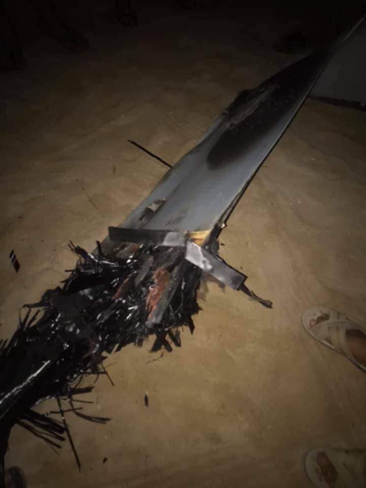 Libya- wreckage of UAV (probably Wing Loong) shot down by GNA forces over Tamina after extensive airstrikes in Misrata