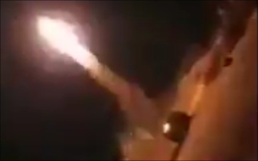 Additional footage from the UAV wreckage site in Tamina, just south of Misrata, including a frame from a video purportedly showing the GNA air defense system as it's firing its missile at the LNA UAV