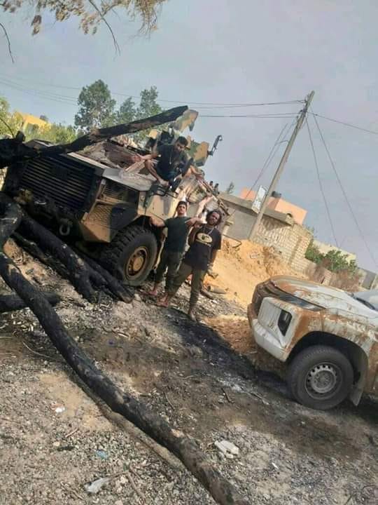 Libya- BMC Vuran, a newly produced 4X4 APC that was recently supplied by Turkey to GNA, destroyed south of Tripoli and captured by the LNA