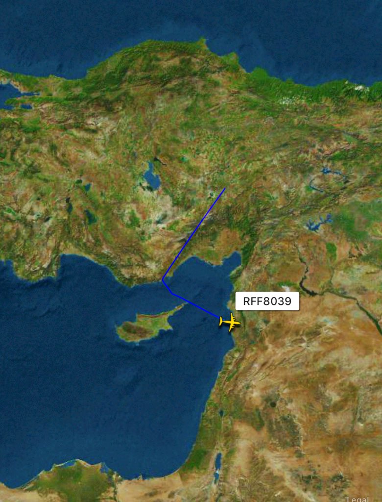 Russia sets its sights on Libya / Use of RuAFB Humaymim for regional ops: Russian Air Force 224th Flight Squadron arrived to RuAFB Humaymim, continued to a Libyan base, likely Al-Khadim or Al-Jufra, then returned to Anapa directly. After 3hrs, climbed out of Anapa towards Azov