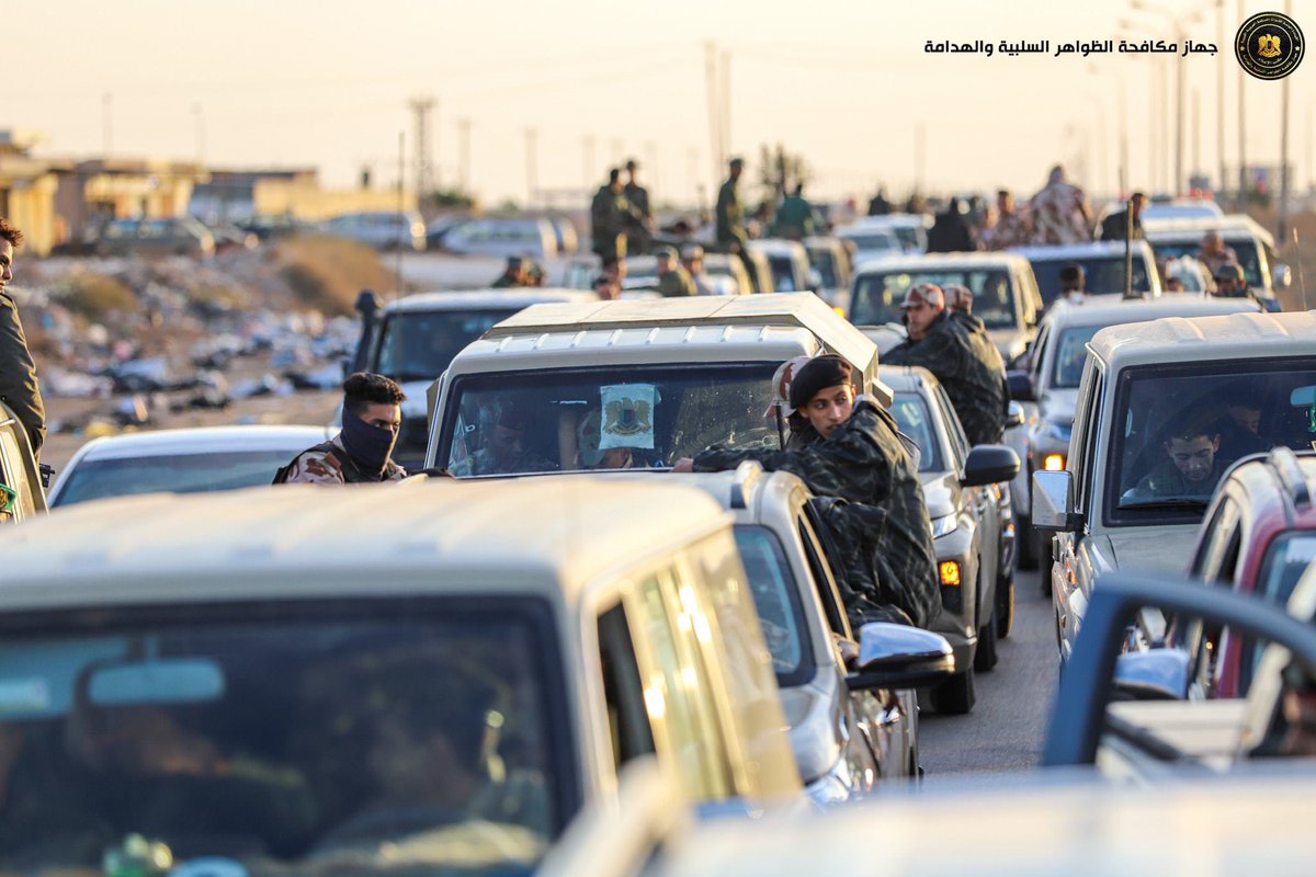 Eastern security authorities reach Ajdabiya & begin clampdown on all illegal businesses & unauthorised buildings in the city. Libya