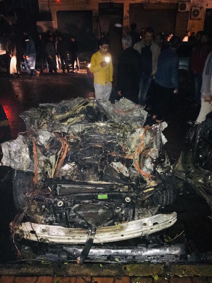Car bomb attack in front the HQ of the security brigade which captured the pilot of LNA in Zawiya