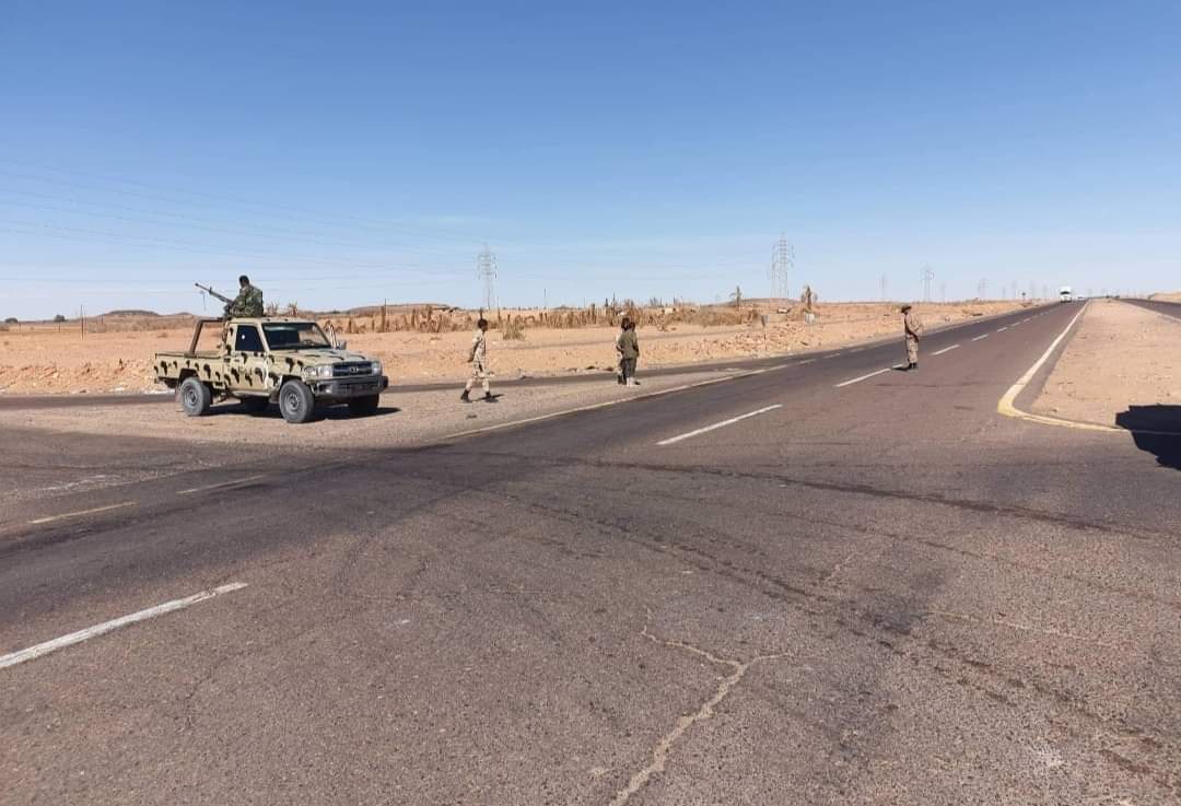 The LNA 160 battalion is securing the road between Sabha and the Tamanhint Airbase