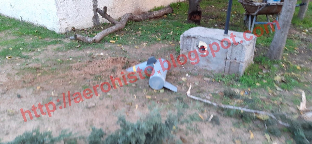 Libya - New photos of the Bayraktar TB2 wreckage crashed southern Tripoli. UMTAS missiles can be seen driven into the ground