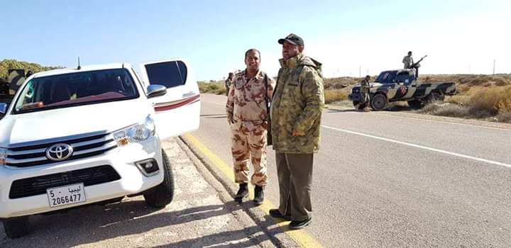 The first and second company of the 128th Battalion of the LNA Forces is now advancing and stationing in Al Arbain area east of Sirte