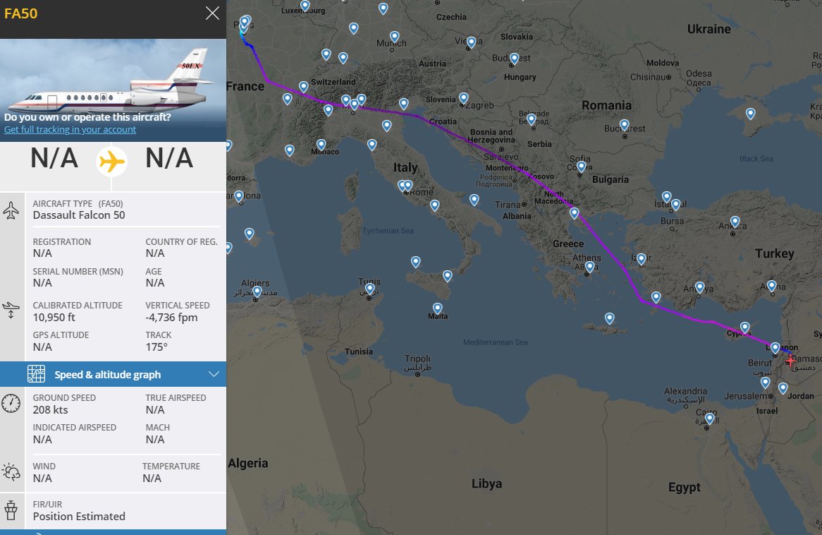Another Bizjet from Eastern Libya just landed Riyadh. Flew Benghazi>Damascus twice this month 9H-DFS