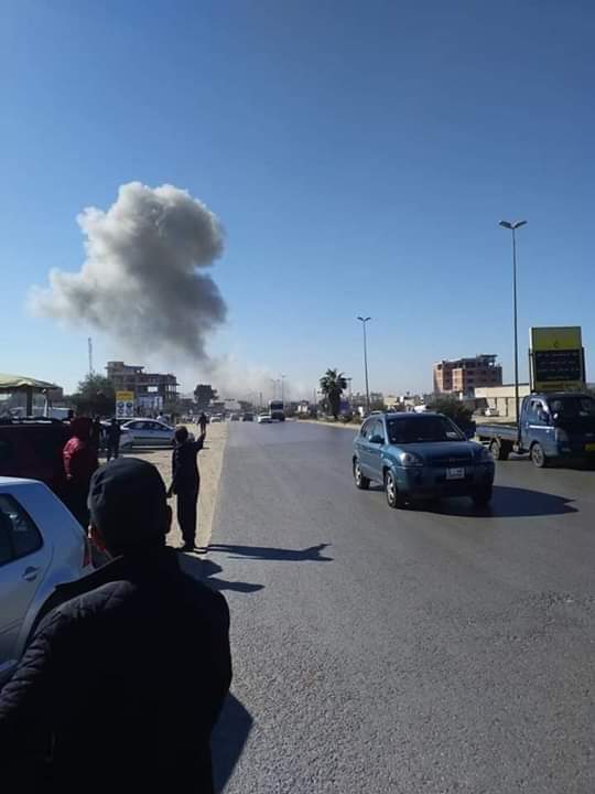 Air forces bombed Al-Zawiya, specifically Al-Farouq company, the eastern entrance to Zawiya