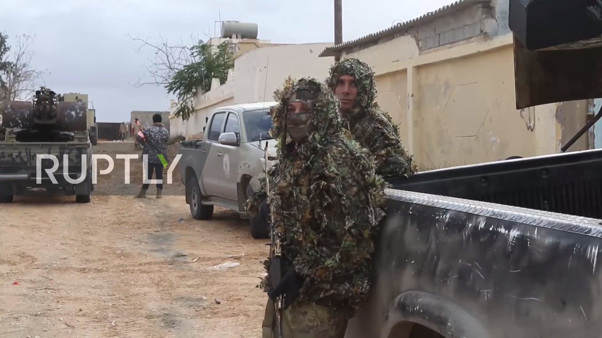 GNA fighters in Tripoli Ramla area