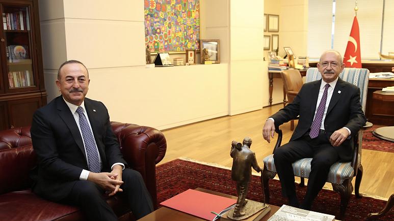 Turkish FM started to meet with leaders of political parties Monday as a proposed mandate to deploy Turkish troops to Libya is likely to be brought to the agenda of the Parliament on Thursday.
