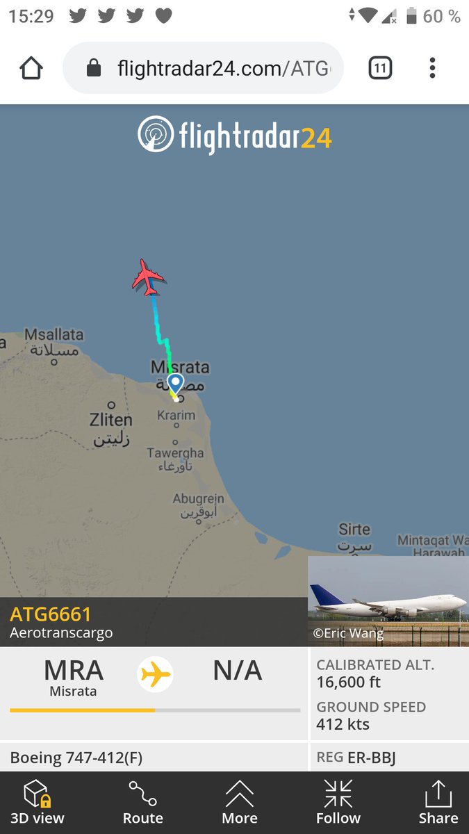 Aerotranscargo 747 ER-BBJ departed Misurata Libya