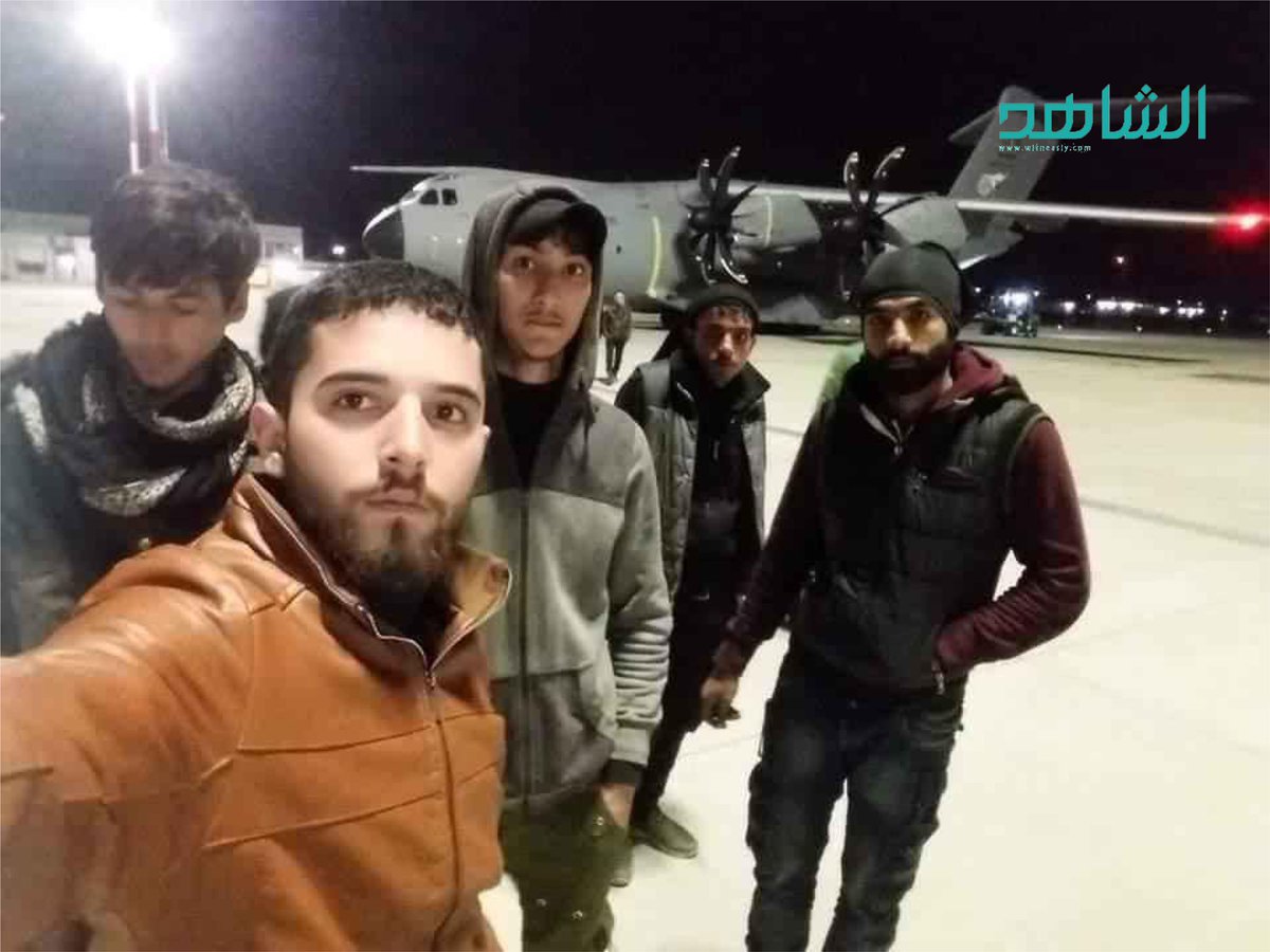 Photo published of Syrian SNA fighters with Turkish military transport, reportedly to be transferred from Gazientep to Libya
