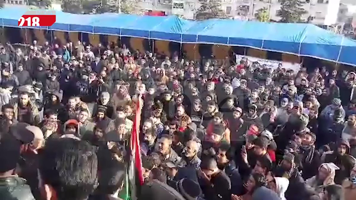 The people of Al-Bayda go out to the Martyrs' Square to express their rejection of the Turkish violation of Libyan sovereignty