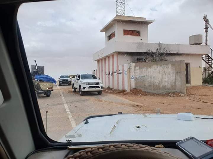 LNA at Al-Saadi Battalion Camp now. South to Sirte