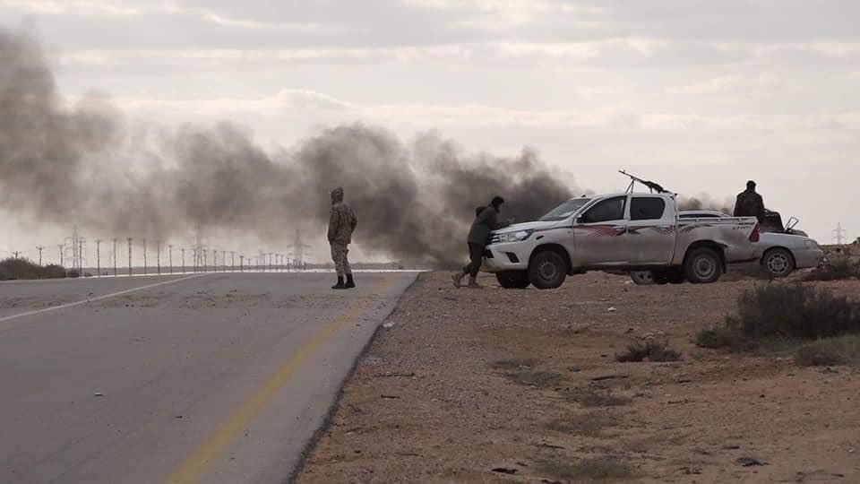LNA forces advance west of Sirt towards Misrata.