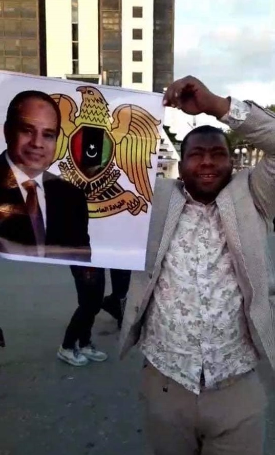 Supporters of warlord Khalifa Haftar in Benghazi, east Libya, held a protest on Friday to reject Turkey intervention in Tripoli war 