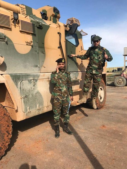 LNA troops have found abandoned Turkish-made armored vehicle at one of warehouses in southern Sirte