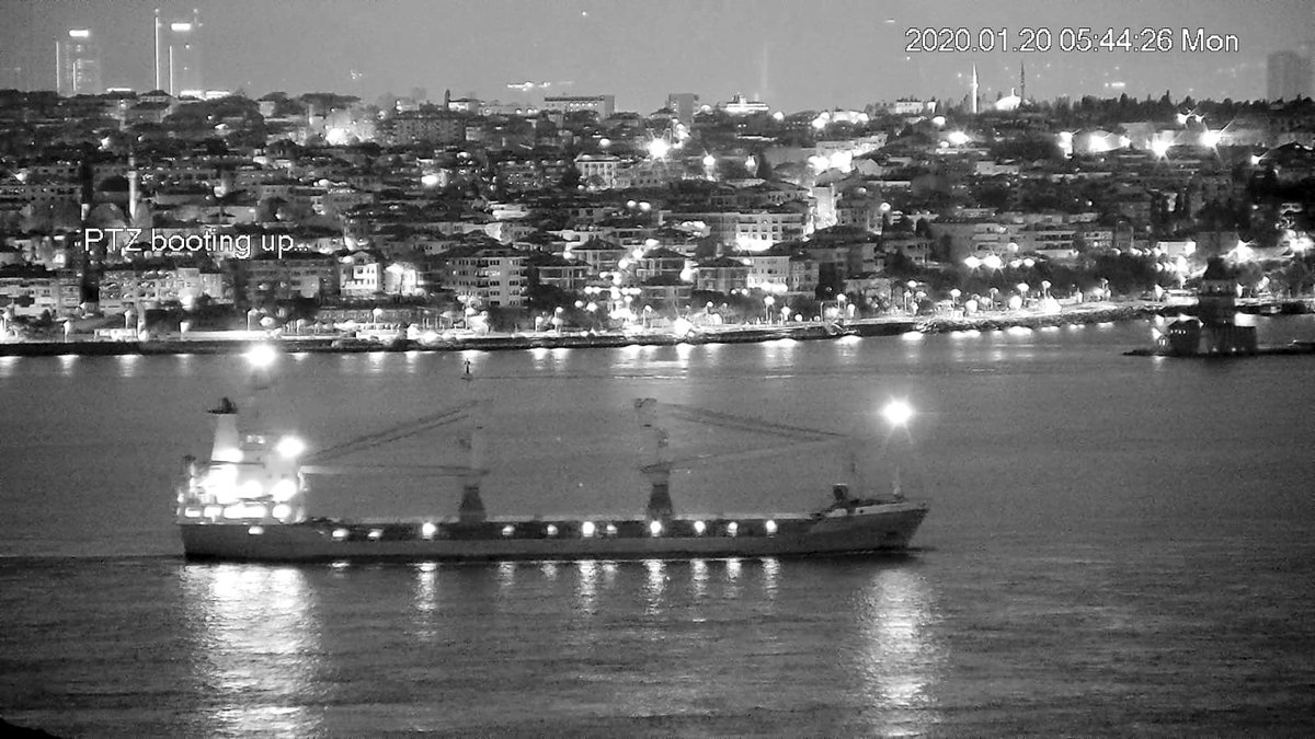 Shipping to/from Crimean ports — Ship of Interest: Port Kavkaz based Meridian Shipping's Russian flag cargo ship Peresvet transited Bosphorus en route from Sevastopol to Benghazi Libya carrying wheat. (Origin port falsified as Port Kavkaz) @BenKendim1