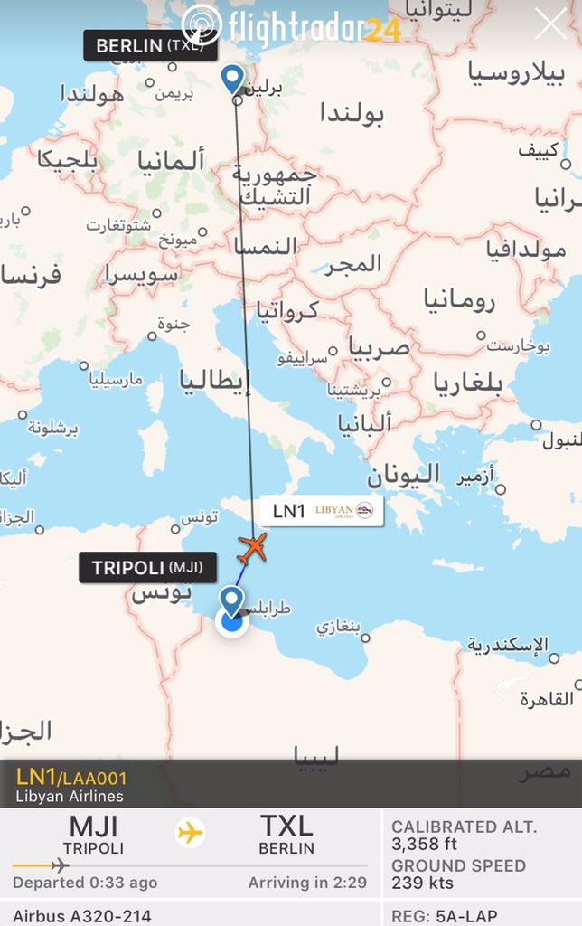 The LAA001 is landing in Malta instead of Berlin, also C560 from Benghazi seems about to land in Malta.