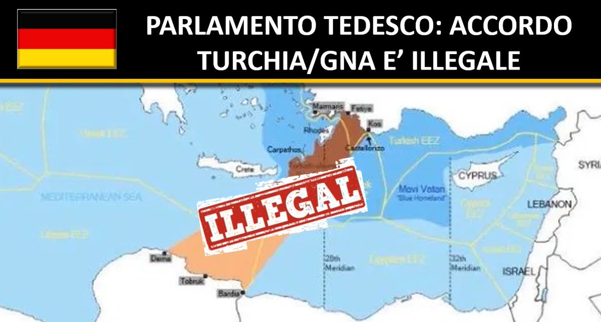 Legal Service of the German Parliament: the EEZ delimitation agreement between Turkey and Libya is illegal and breaks international laws