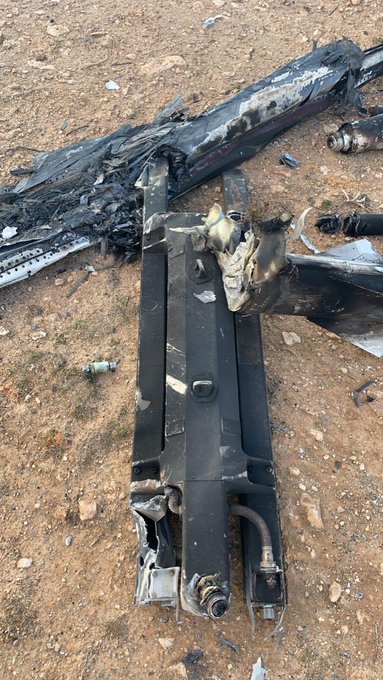 Libya- video purportedly showing the downing of the UAE/LNA Wing Loong UAV east of Misrata by GNA air defense. Video is important for showing it was done with some sort of SAM and not counter-UAV measures