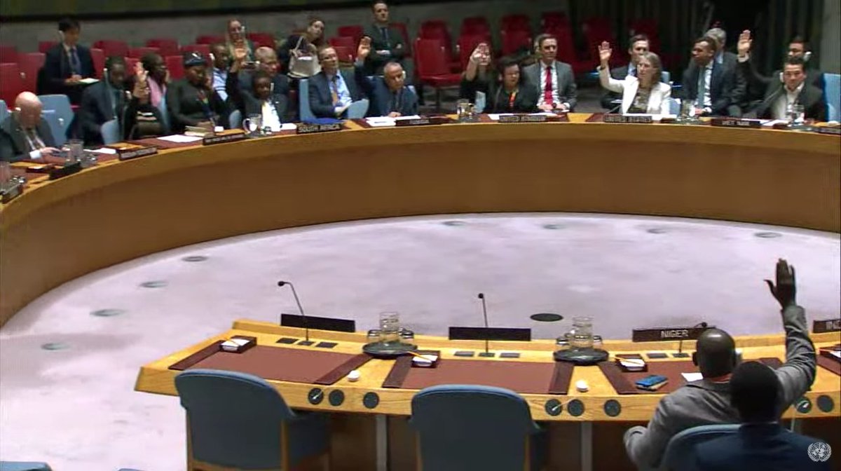 Adopted: Resolution on Libya 14 in favour, 0 against, 1 abstention. 