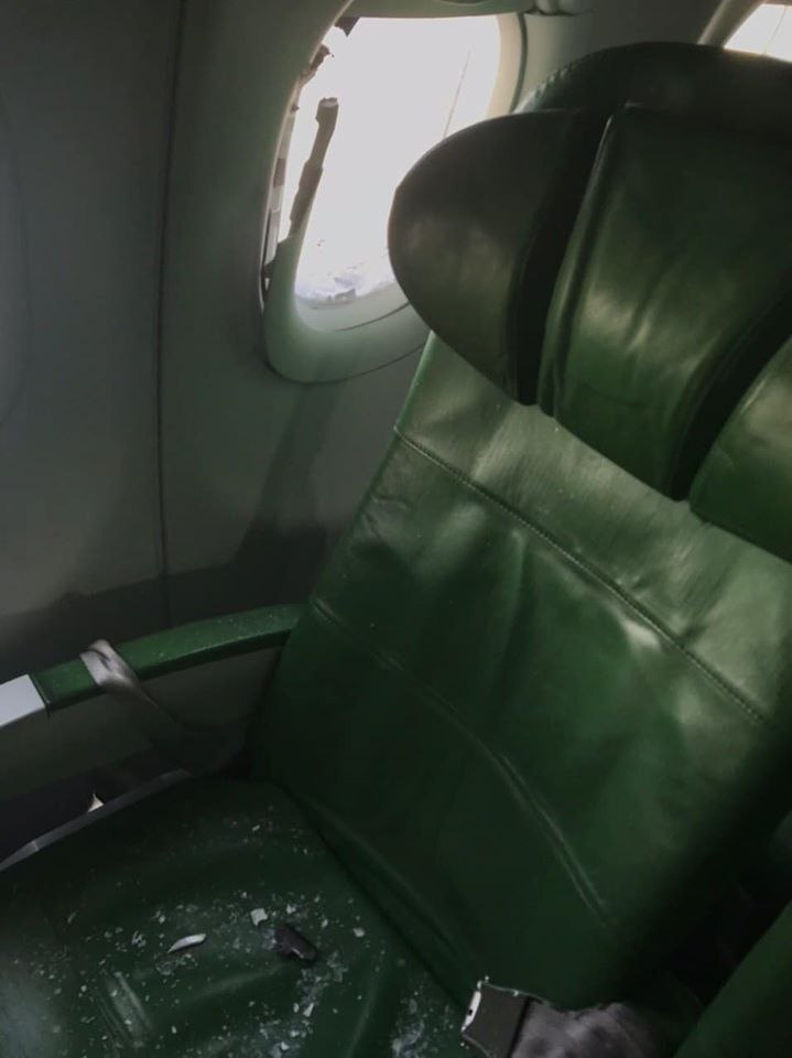 Afriqiyah plane was damaged yesterday in GRAD shelling on Tripoli Mitiga airport