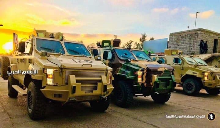 Streit Group Typhoon Spartan 4x4 APC arrived to bolster LNA at Ain Zara, SE Tripoli