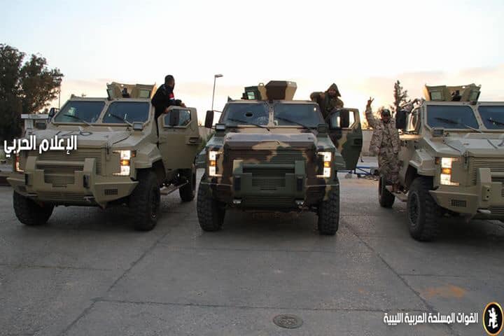 Streit Group Typhoon Spartan 4x4 APC arrived to bolster LNA at Ain Zara, SE Tripoli