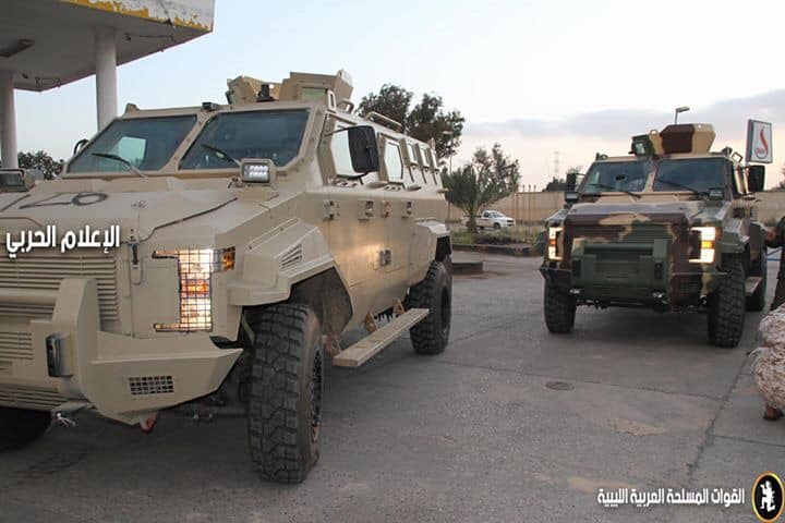 Streit Group Typhoon Spartan 4x4 APC arrived to bolster LNA at Ain Zara, SE Tripoli