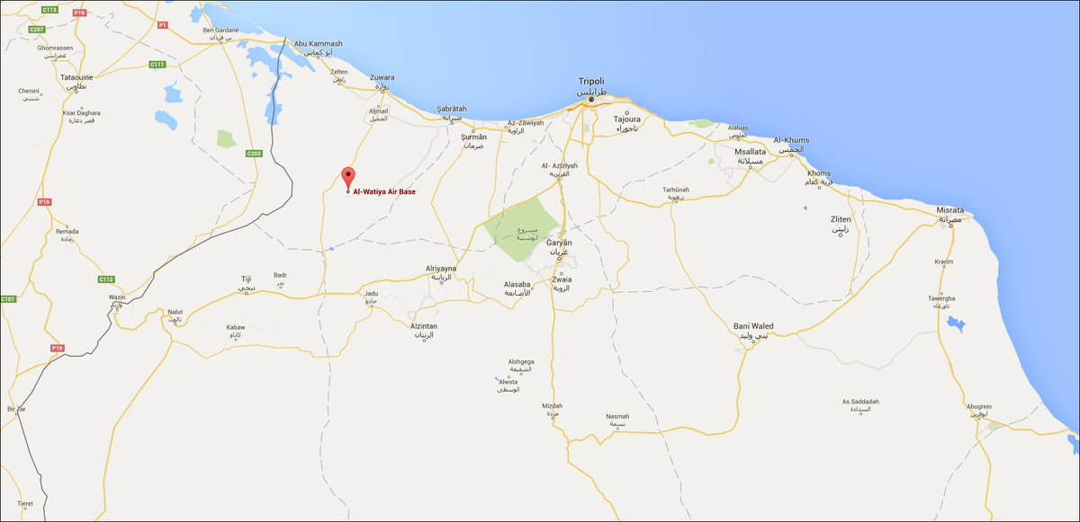 GNA claims capturing al-Watiyah Airbase from the LNA