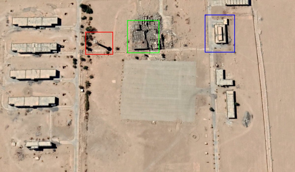 Geolocation of footage of LNA fighters, allegedly Janjaweed, next to Soknah 29.057534, 15.818149