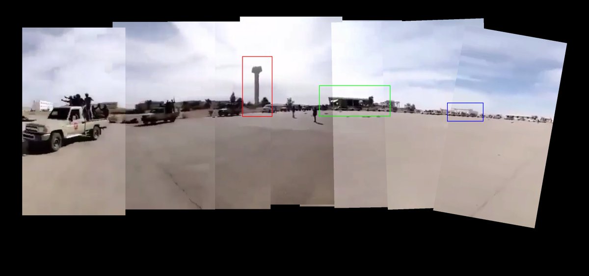 Geolocation of footage of LNA fighters, allegedly Janjaweed, next to Soknah 29.057534, 15.818149