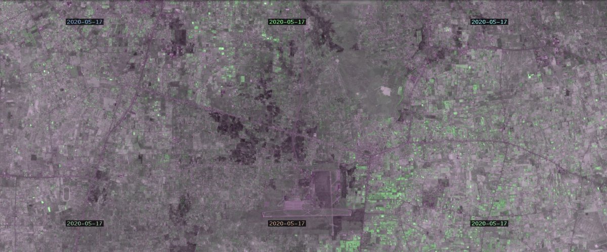 Geolocation/todays sat image showing recent fighting around Ramla area 32.673006, 13.117316