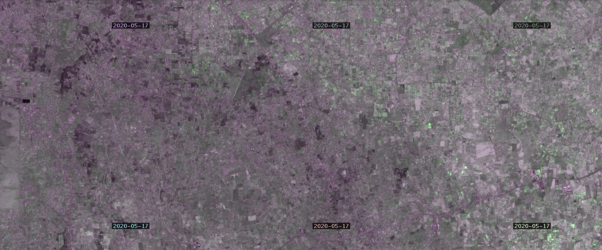 Geolocation/ todays sat image showing recent fighting in Ayn Zara/Salah Aldin area 32.751825, 13.247611