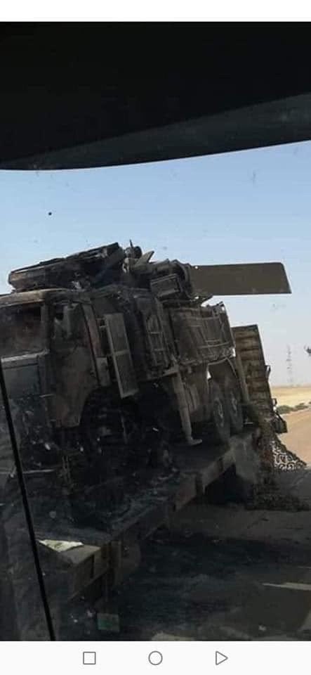 Screenshots of that Pantsir-S1 on a KAMAZ-6560 chassis. Since that variant of the Pantsir isn't in service with UAE, seems most likely that Russian PMCs are operating their own Pantsirs. A photo emerged this week of another KAMAZ-6560 Pantsir-S1 that was destroyed.