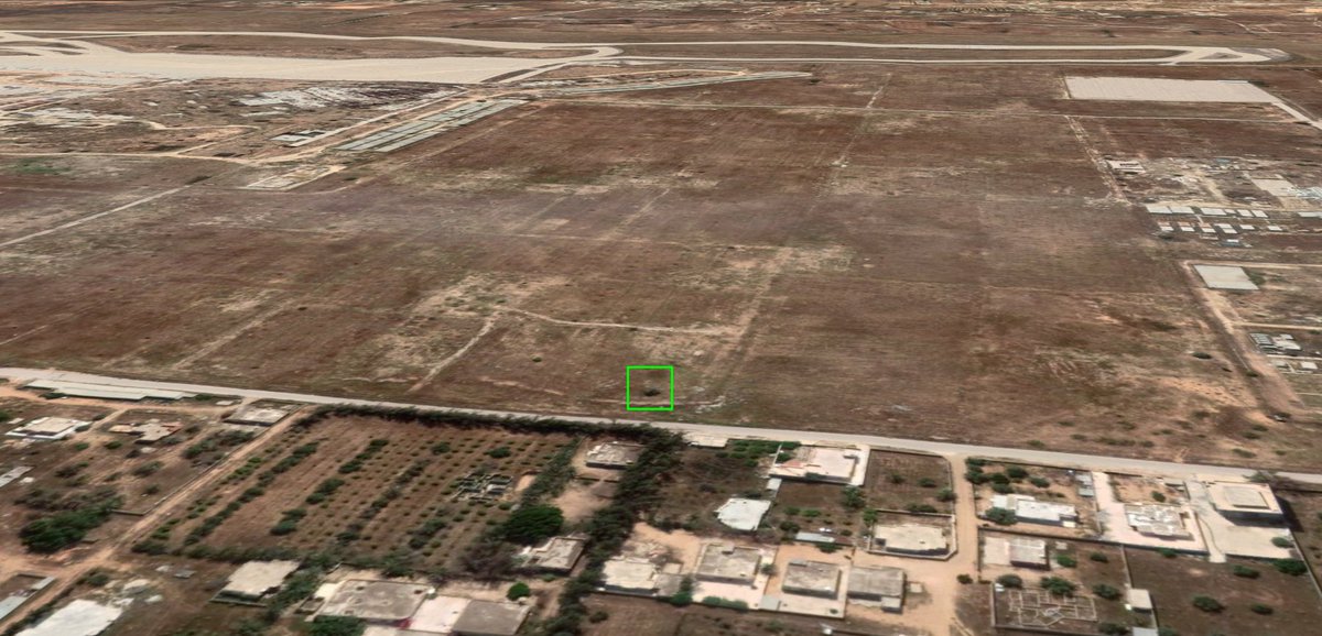 Geolocation of GNA footage next to the NW part of the fence of tripoli international airport 32.677093, 13.133700