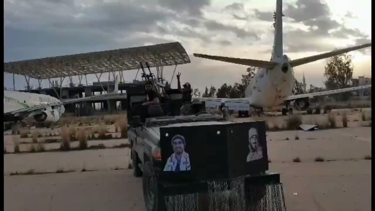 Video from inside Tripoli International Airport