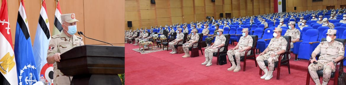 Egyptian army CoS meets with the army officers of the Western Military Region