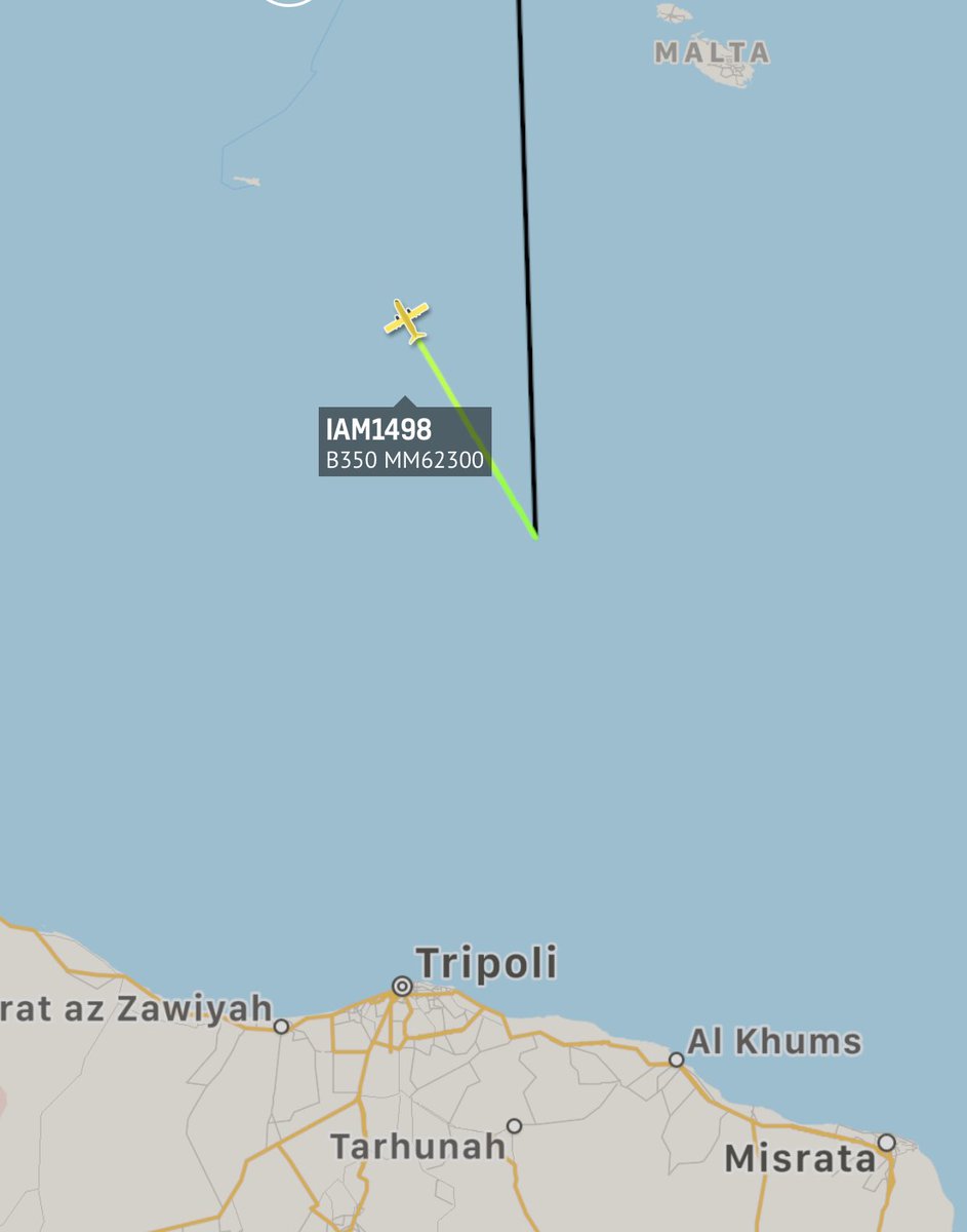 Italian Air Force Beechcraft 350ER MM62300 operates ISR flight over Med