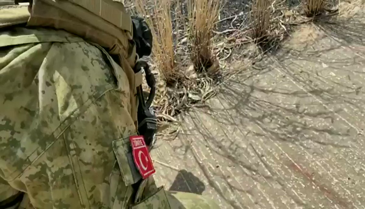 Video released by the GNA showing an EOD team from Turkey dismantling an MON-50 mine connected to a tripwire that was purportedly placed by Russian fighters as LNA withdrew from southern Tripoli