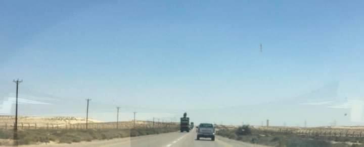 Pantsir-S1 is on its way to Sirte, with a civilian cars accompanying it, and there are no armed military vehicles with it